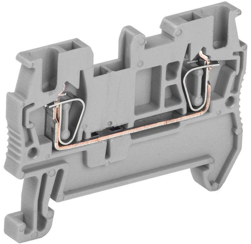 Клемма пружинная КПИ 2в-1.5 17.5А сер. IEK YZN11-001-K03 (15шт.)