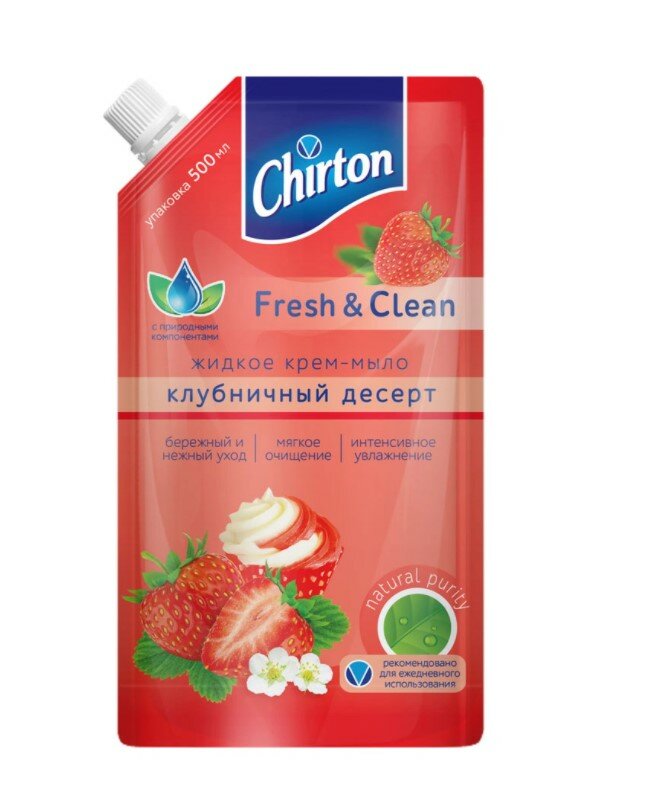 Chirton Крем-мыло жидкое Клубничный десерт