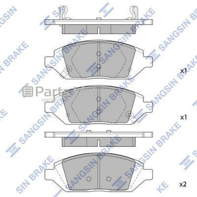 SANGSIN BRAKE SP1836 1шт