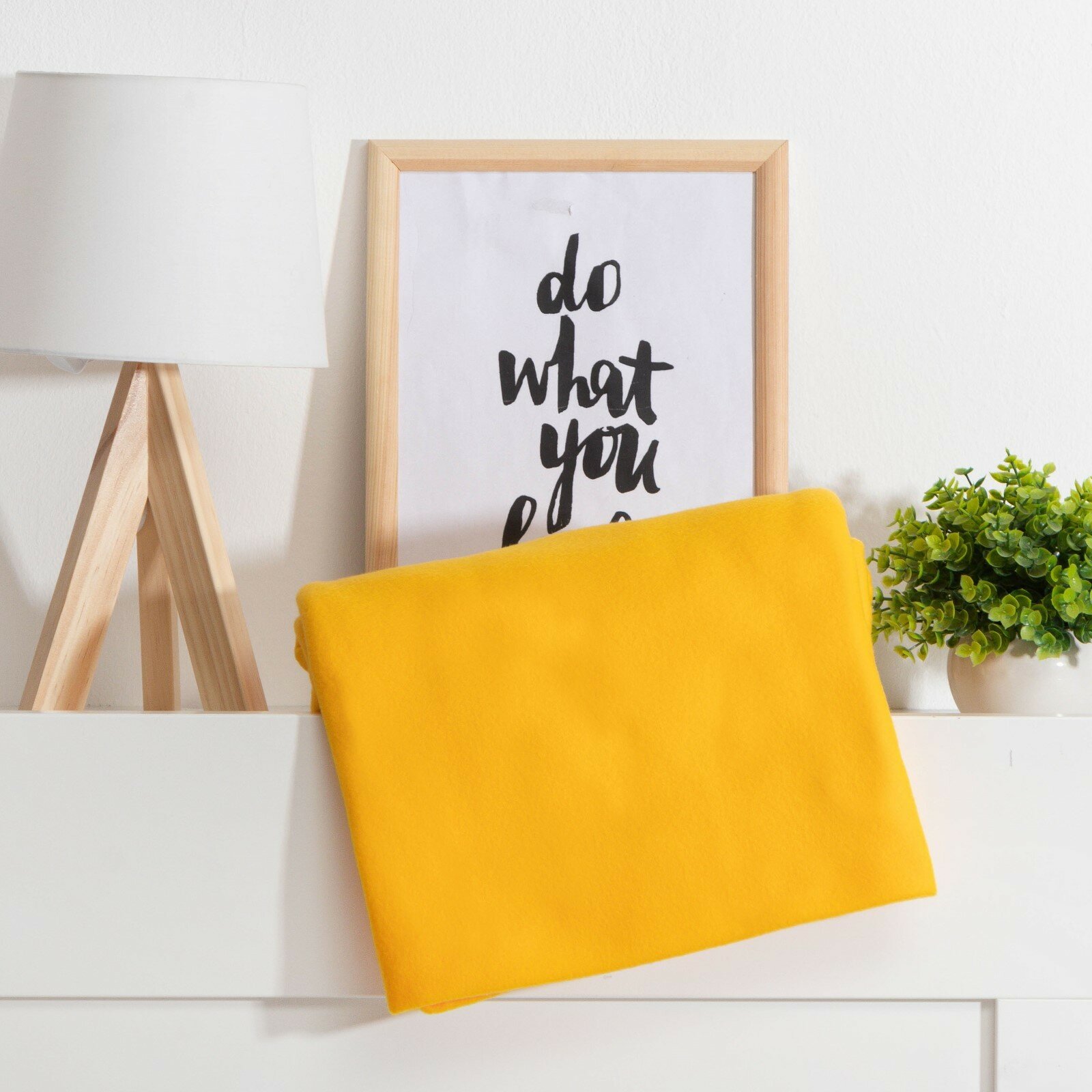 фото Плед Лимонный 150*200 см, пл.160 г/м2, 100% п/э