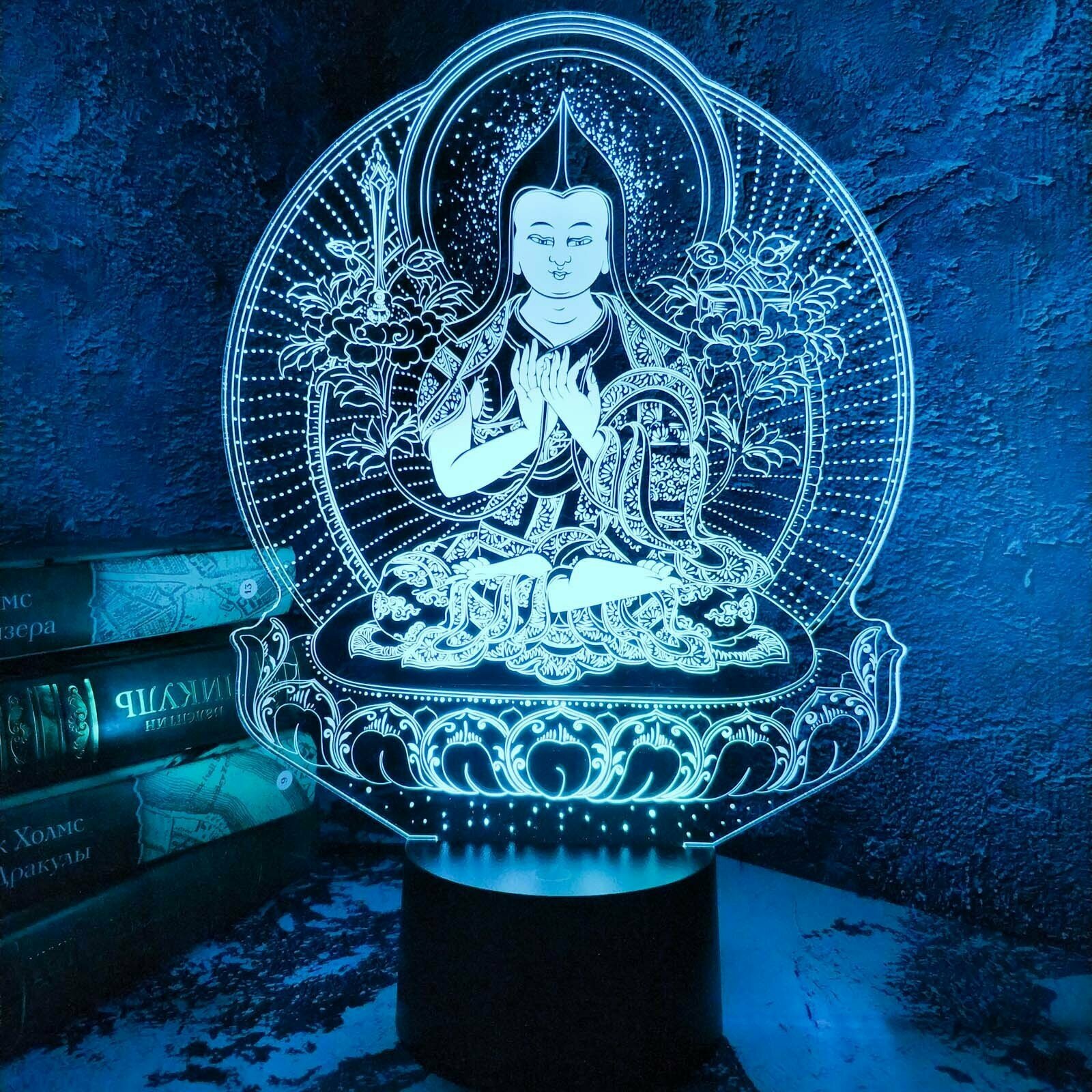 Ночник детский 3D Светильник Будда - фотография № 3
