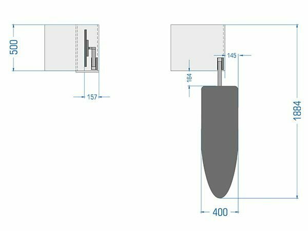 Флекс поворотный механизм гладильной доски для установки в шкаф - фотография № 5