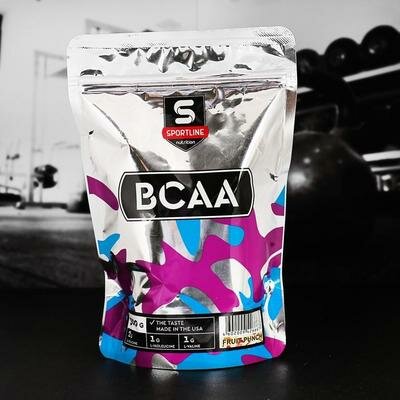 Аминокислоты SportLine BCAA 2:1:1, фруктовый пунш, 300 г SportLine 2871037 .