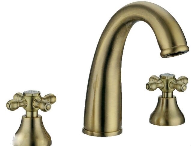 Смеситель Boheme Medici Presente 317 для раковины (3 отв.) бронза