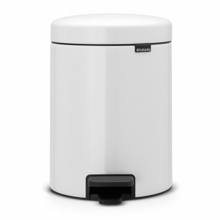 Brabantia Мусорный бак с педалью newIcon (5 л), 29.2х20.6х26.6 см, белый 112065 Brabantia