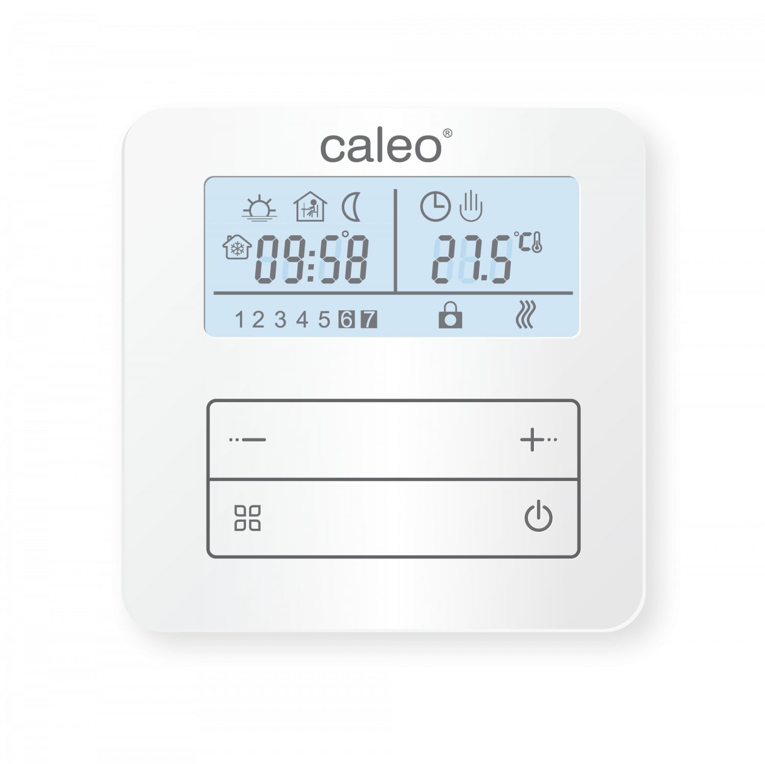 Накладные терморегуляторы Caleo Терморегулятор CALEO С950 накладной цифровой программируемый 3.5 кВт