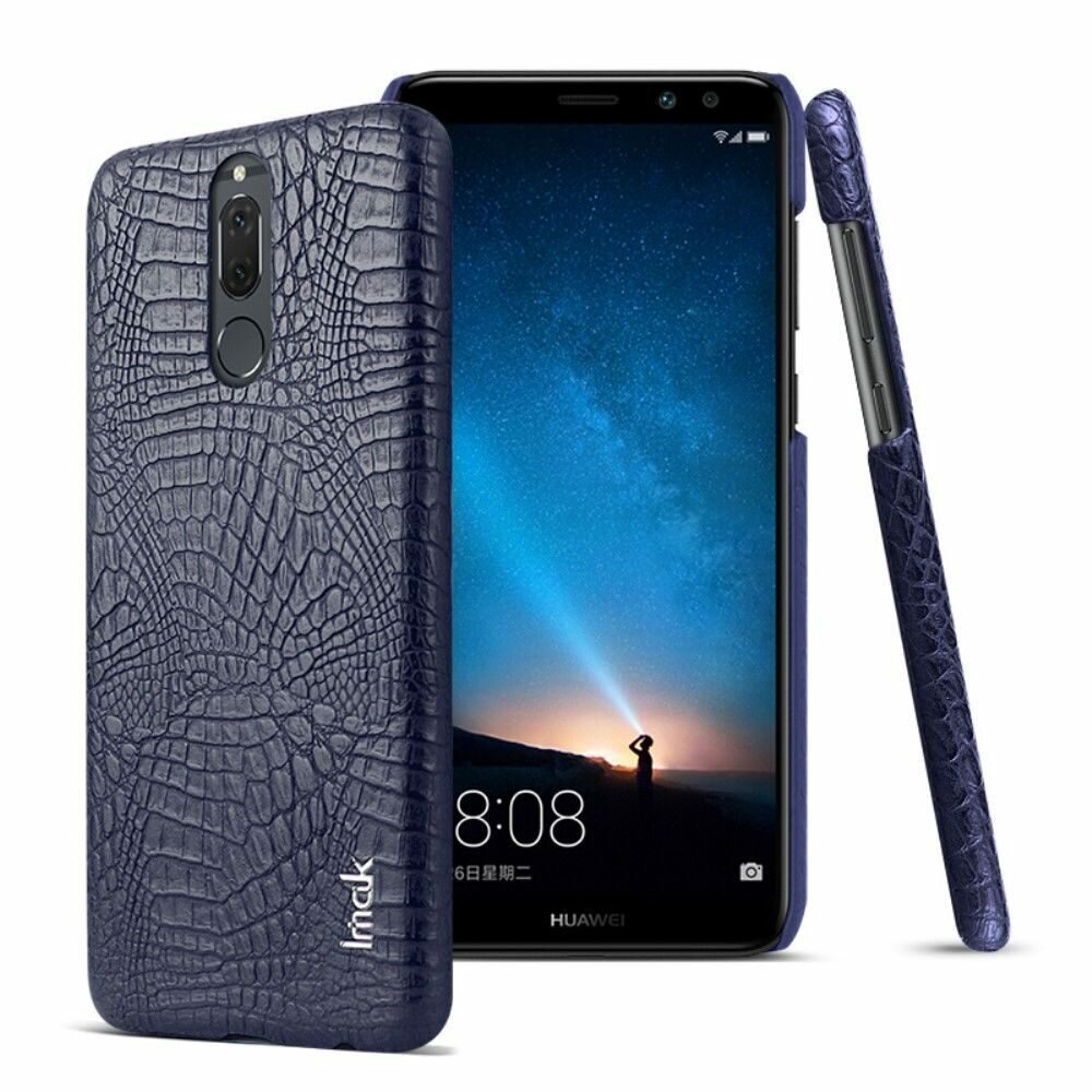 Чехол-накладка iMak Ruiyi Crocodile для Mate 10 Lite / Nova 2i (темно-синий)