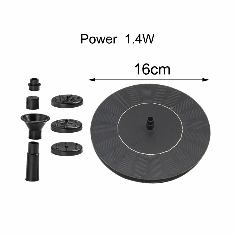 Плавающий садовый фонтан ANYSMART на солнечной батарее D=16 см - фотография № 2