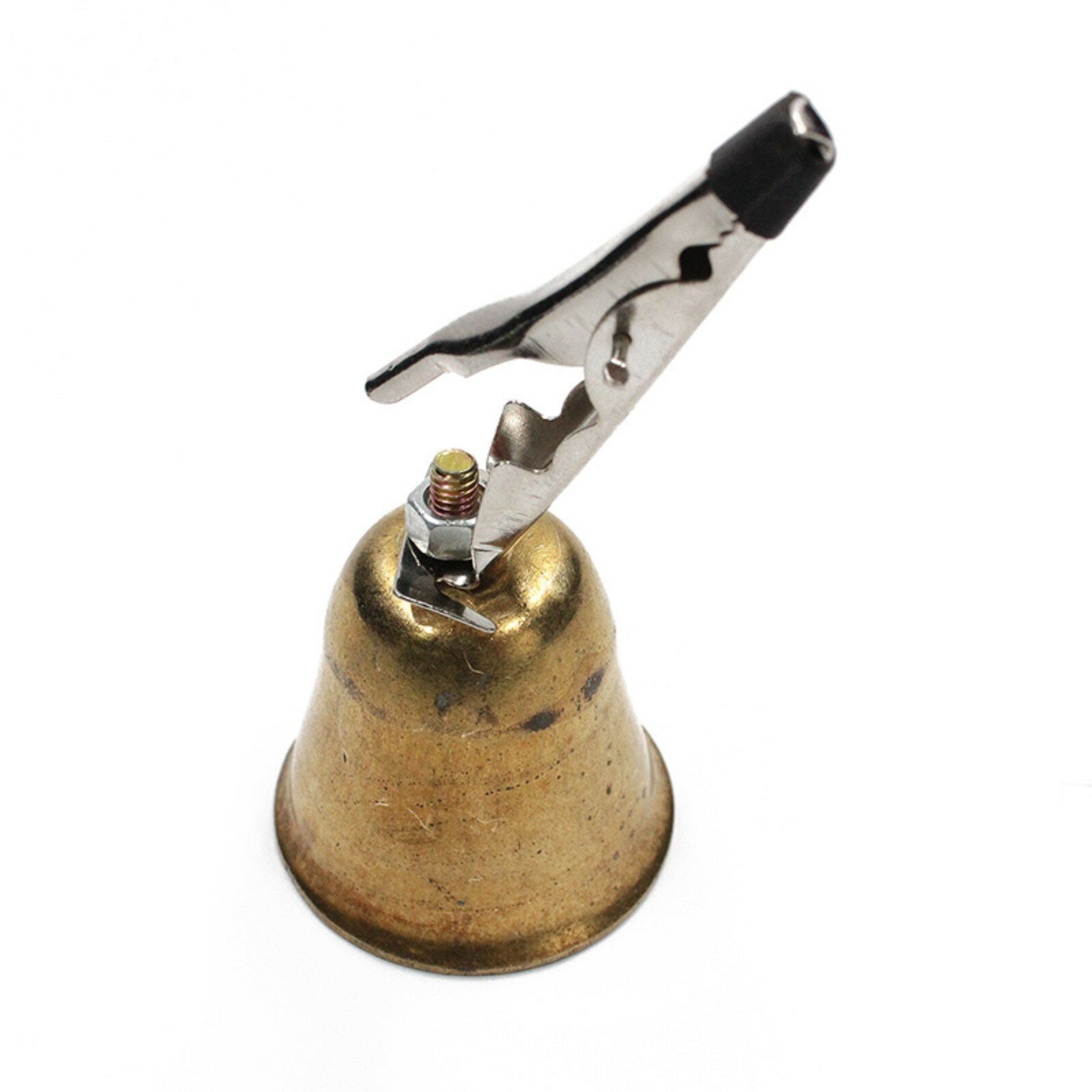 фото Колокольчик, с металлическим зажимом "крокодил", латунь