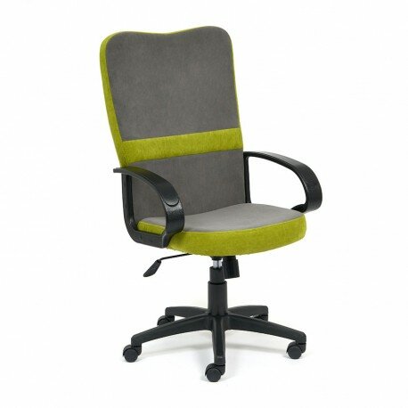 Кресло СН757, флок серый/олива