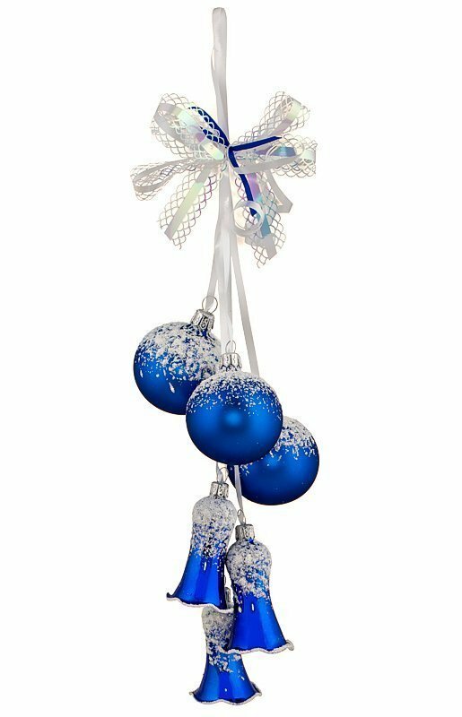 фото Ёлочное украшение - гирлянда "Забава" (Ёлочка) синий