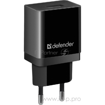 Сетевой адаптер Defender 1xUSB, 5V/2.1А, пакет, черный (epa-10) (83572) 83572