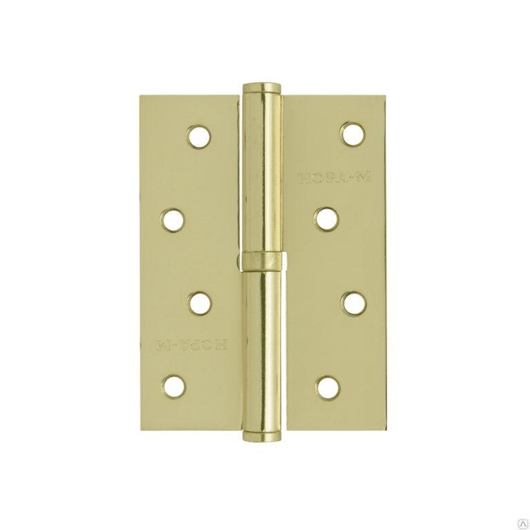 фото Петля дверная нора-м 100х75 латунь 206641