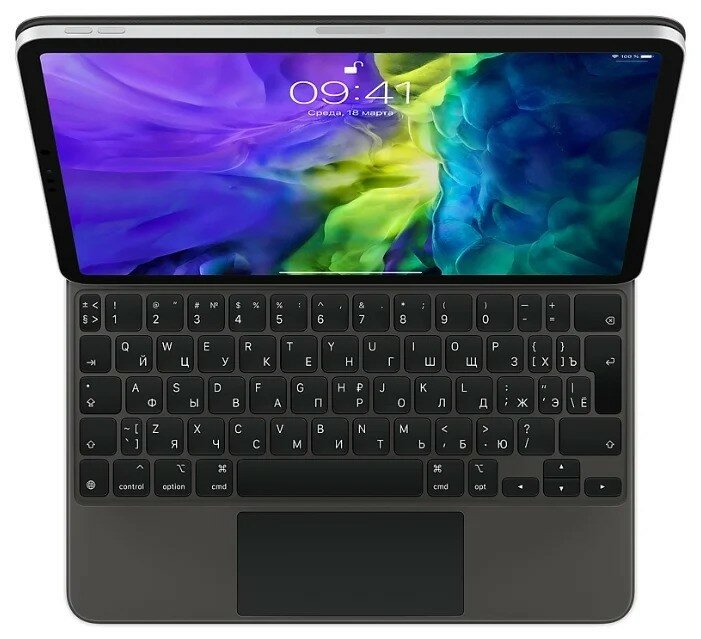 Клавиатура Apple Magic Keyboard для iPad Pro 11" (2021) черный, русская раскладка