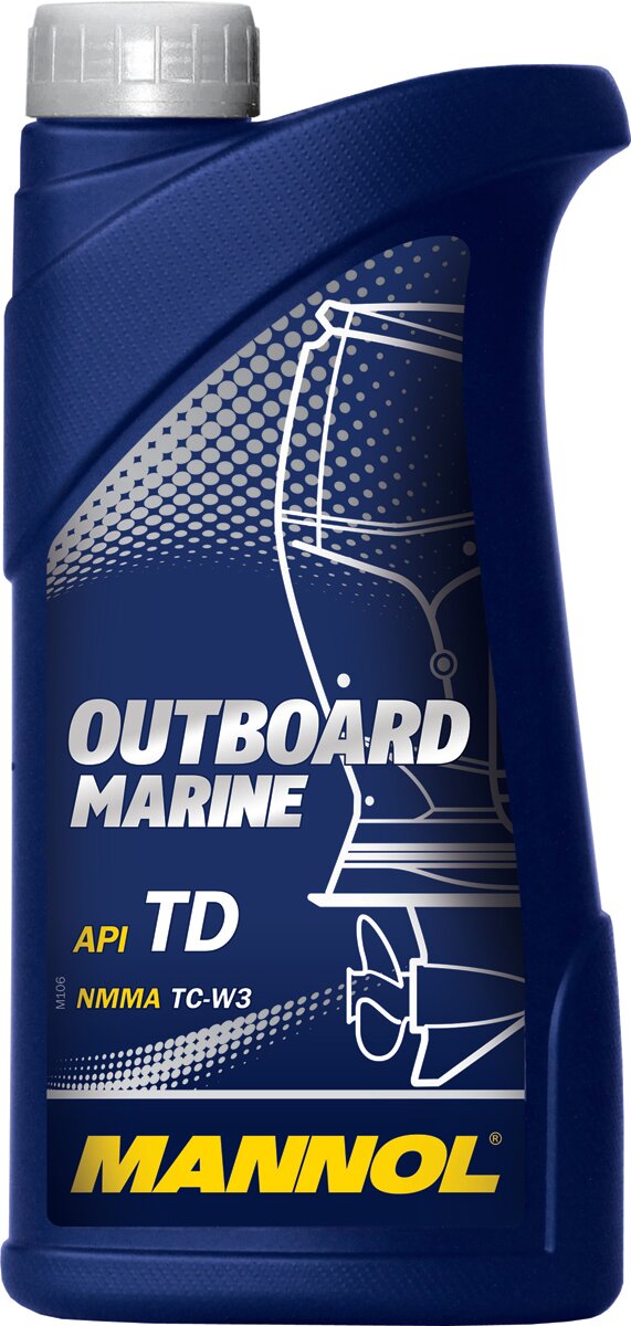 Моторное масло MANNOL "Outboard Marine", полусинтетическое, 1 л, 7207