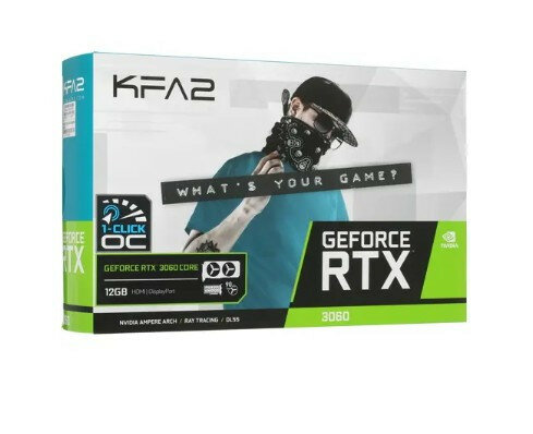 Видеокарта KFA2 GeForce RTX 3060 CORE (LHR) [36NOL7MD1VOK] 12 ГБ