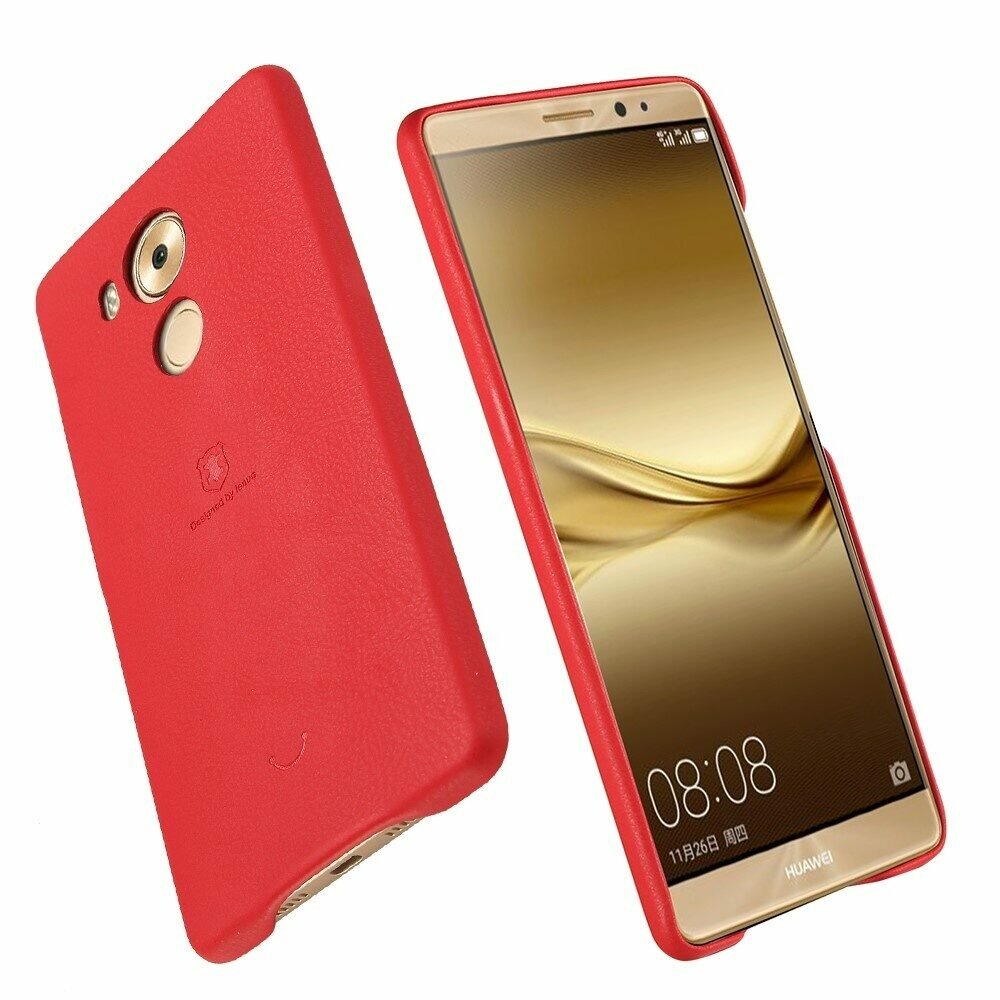 Кожаная накладка LENUO для Huawei Mate 8 (красный)