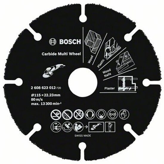 Диск пильный BOSCH 2608623012, по дереву, 115 х 1,0 х 22,23 мм