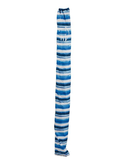 Пляжный зонт, 2,2 м, с клапаном, с наклоном (белый/синий/темно-синий/голубой/"полоска") 220/10S - фотография № 3