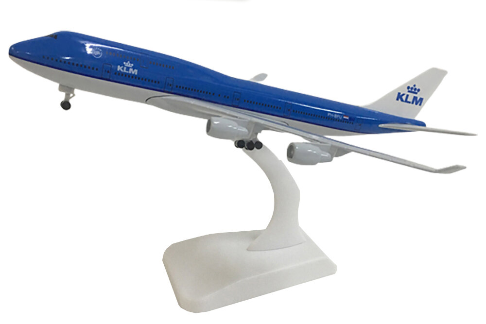 BOEING 747 KLM / модель самолета боинг 747 КЛМ на шасси (длина 20 СМ)