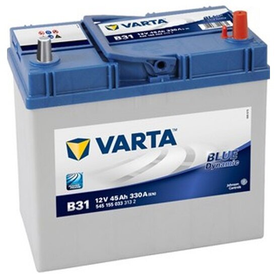 Аккумулятор VARTA B31 Blue Dynamic 545 155 033, 238x129x227, обратная полярность, 45 Ач