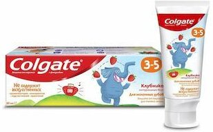 Зубная паста Colgate клубника для детей с 3-5 лет - Colgate-Palmolive