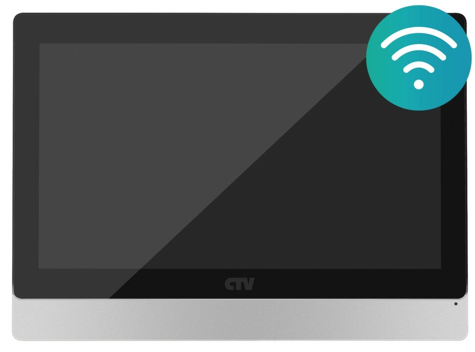 Видеодомофон CTV-M5902 Black / Черный Full HD, с записью по всем каналам и удаленным доступом Wi-Fi