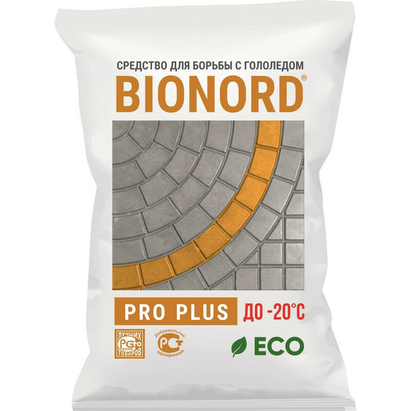 Реагент противогололедный Bionord Pro Plus до -20С 23кг - фотография № 1