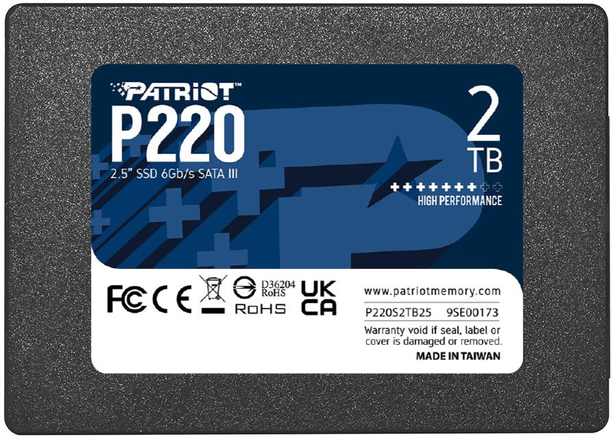 PATRIOT SSD накопитель SATA2.5" 2TB P220S2TB25 PATRIOT