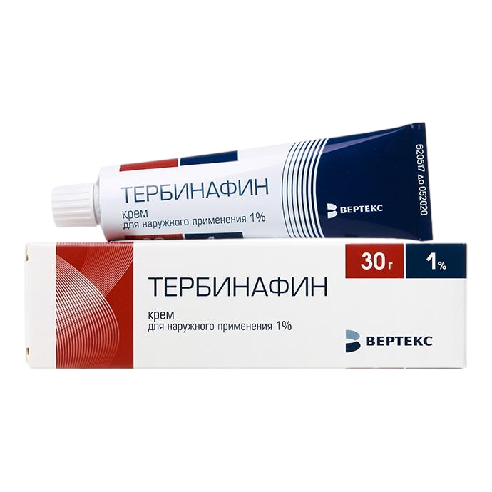 Тербинафин, крем для наружного применения 1 % 30 г 1 шт