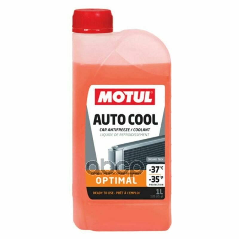 Motul Auto Cool Optimal Ultra (1l)_антифриз! Оранжевый -41c, Флуоресцентный Концентрат, G12,G12+ MOTUL арт. 109117