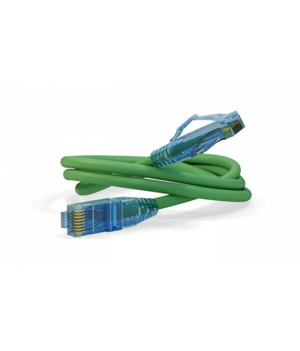 Патч-корд Hyperline PC-LPM-UTP-RJ45-RJ45-C6-1.5M-GN UTP, Cat.6, 1.5 м / PC-LPM-UTP-RJ45-RJ45-C6-1.5M-LSZH-GN UTP, Cat.6, 1.5 м, зеленый