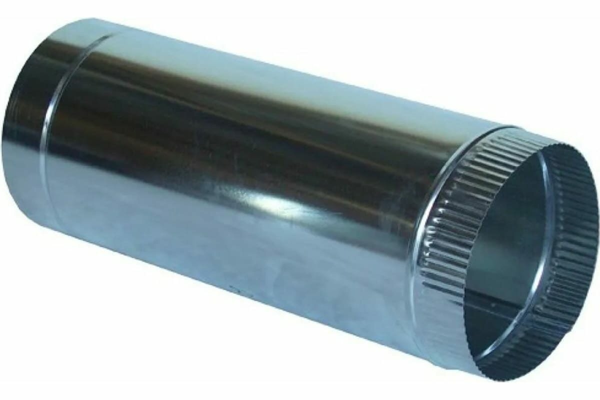 Воздуховод прямошовный 110 мм, 0.5 м, оцинкованная сталь 0.5 мм ООО Вентмаркет VD110/500