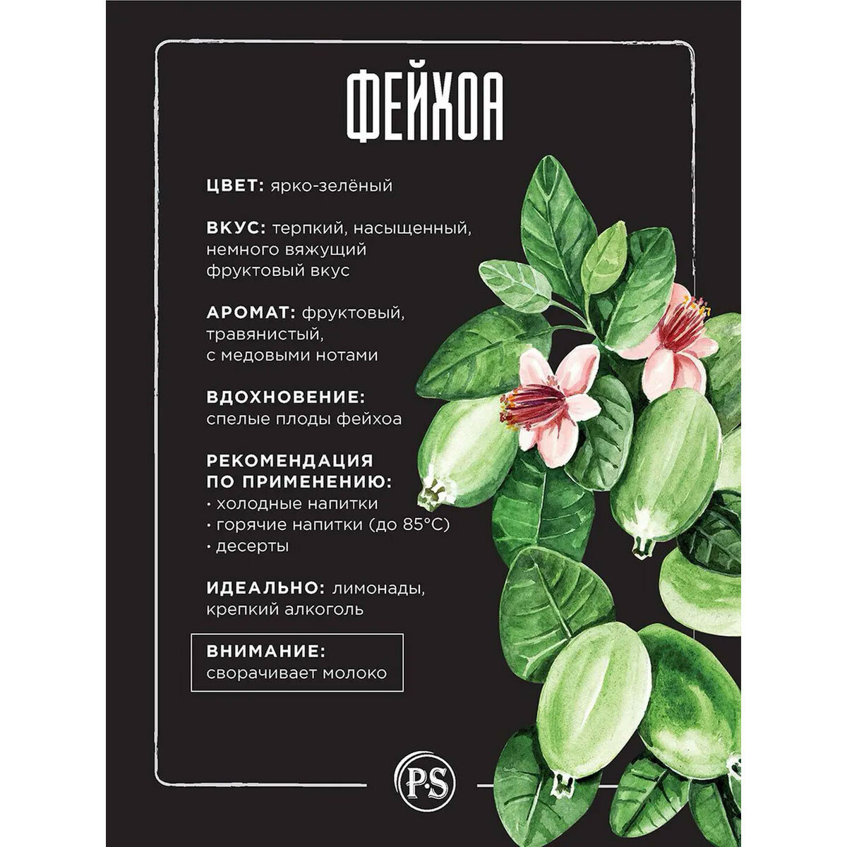 Сироп ProffSyrup PS Feijoa (Фейхоа), 1л - фотография № 2