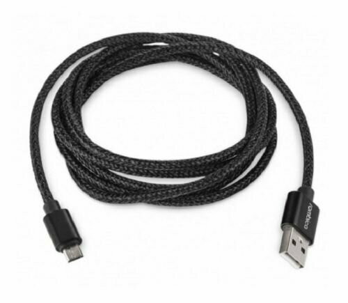 Кабель интерфейсный Rombica Digital AB-04 Black USB 2.0 - Micro-USB, черный