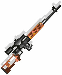 Игрушечное оружие Woodcarver «Винтовка СВД пиксельная»