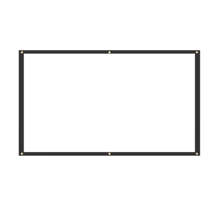 Экран (полотно) для проектора настенный натяжной из плотной непрозрачной ткани 150 дюймов 16:9 (332*187см)