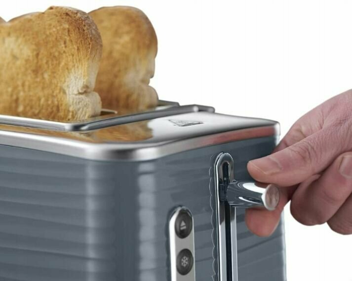 Тостер для хлеба Russell Hobbs Inspire Grey - фотография № 4