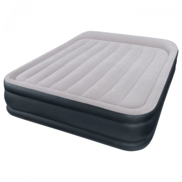 Надувная кровать Intex Deluxe Pillow Rest Raised Bed (64136), серый/темно-синий