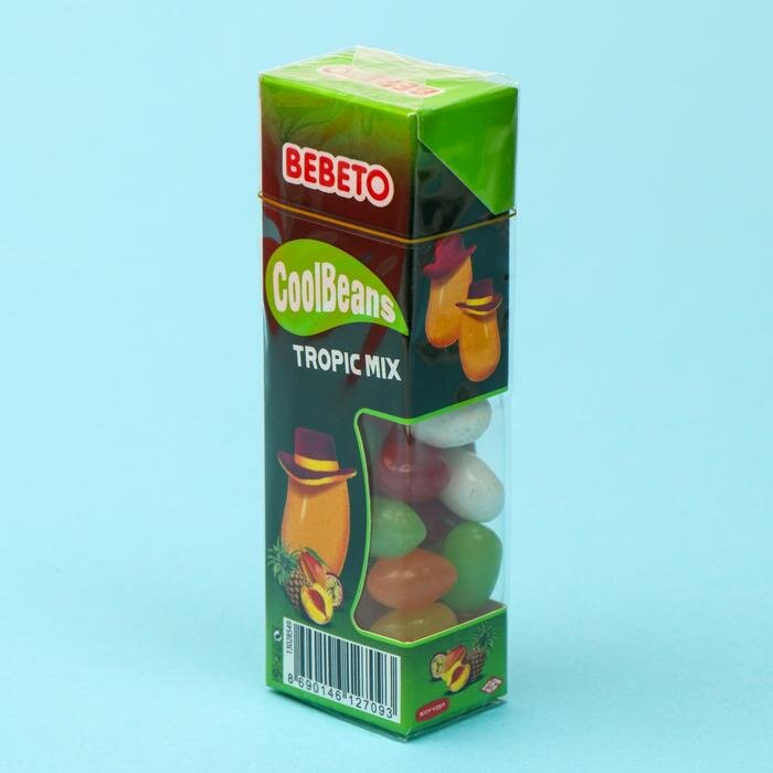 Жевательный мармелад BEBETO COOL BEANS TROPIC MIX, 30 г - фотография № 1