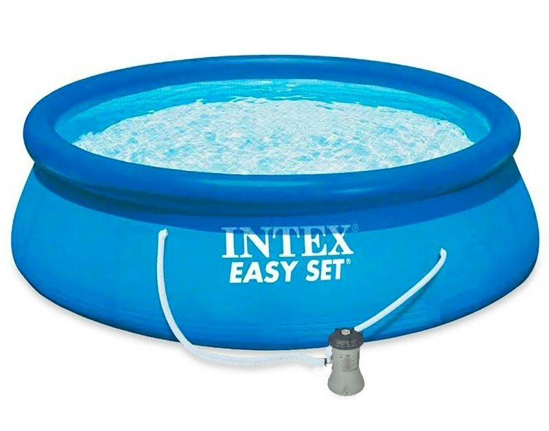 Intex Easy Set, 396х84 см (голубой)