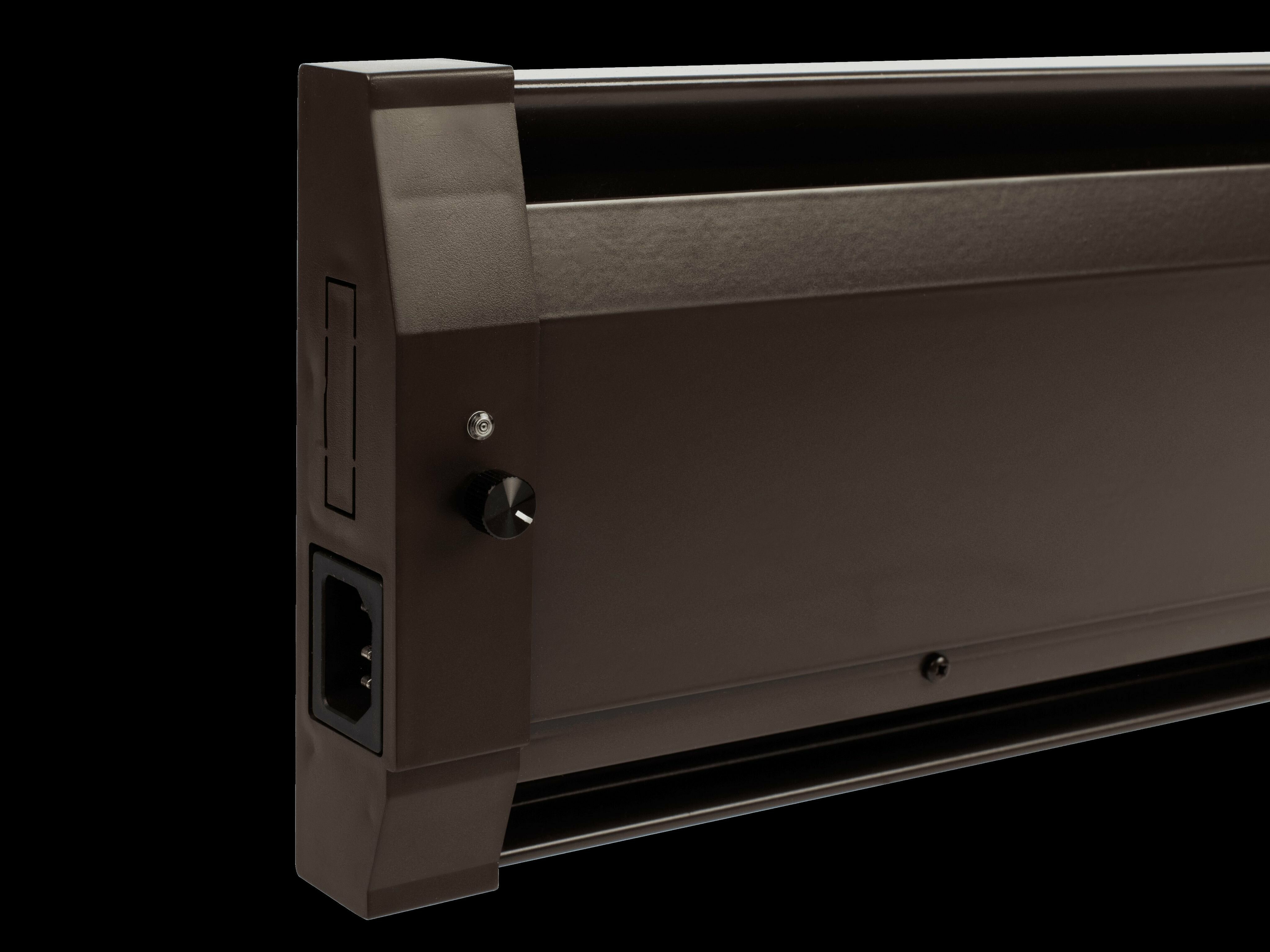 Плинтусный обогреватель Mr.Tektum Smart-Roll 800Вт 2,1м темно-коричневый подключение слева - фотография № 6