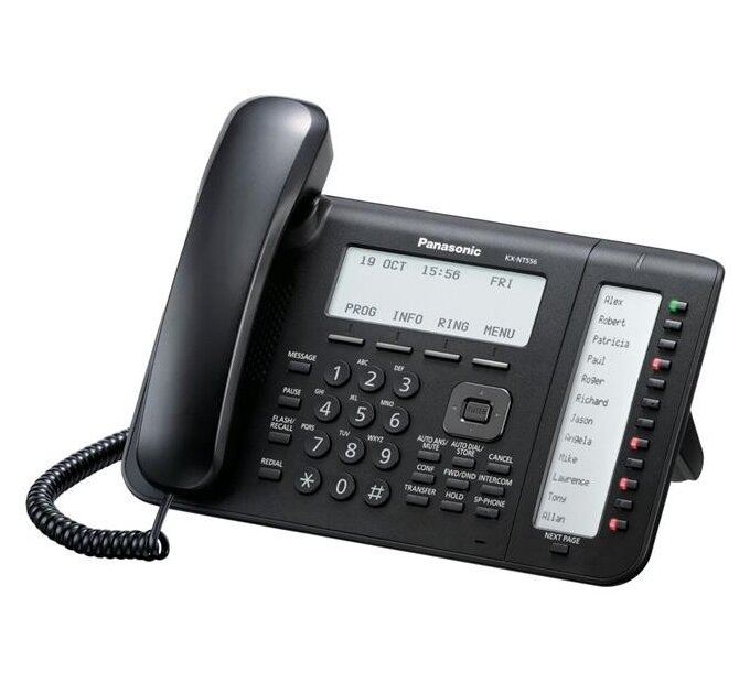 Телефон IP Panasonic KX-NT556RU-B черный