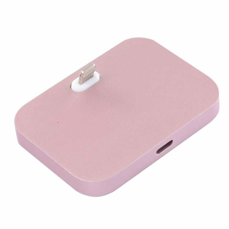 Зарядная док станция для iPhone 8 pin Lightning Dock (Rose Gold)