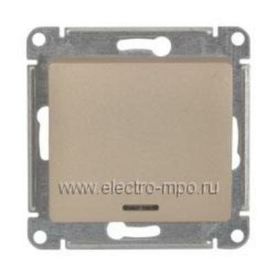 Выключатель 1КЛ С/П GSL000263 БЕЖ Проход С Подсв МЕХ Schnaeider Electric Glossa(20) 79830 .