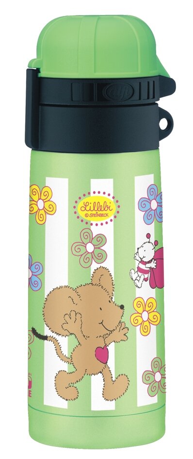 фото 5327603035 Термос-бутылочка Alfi Lillebi Streifen green 0,35 L