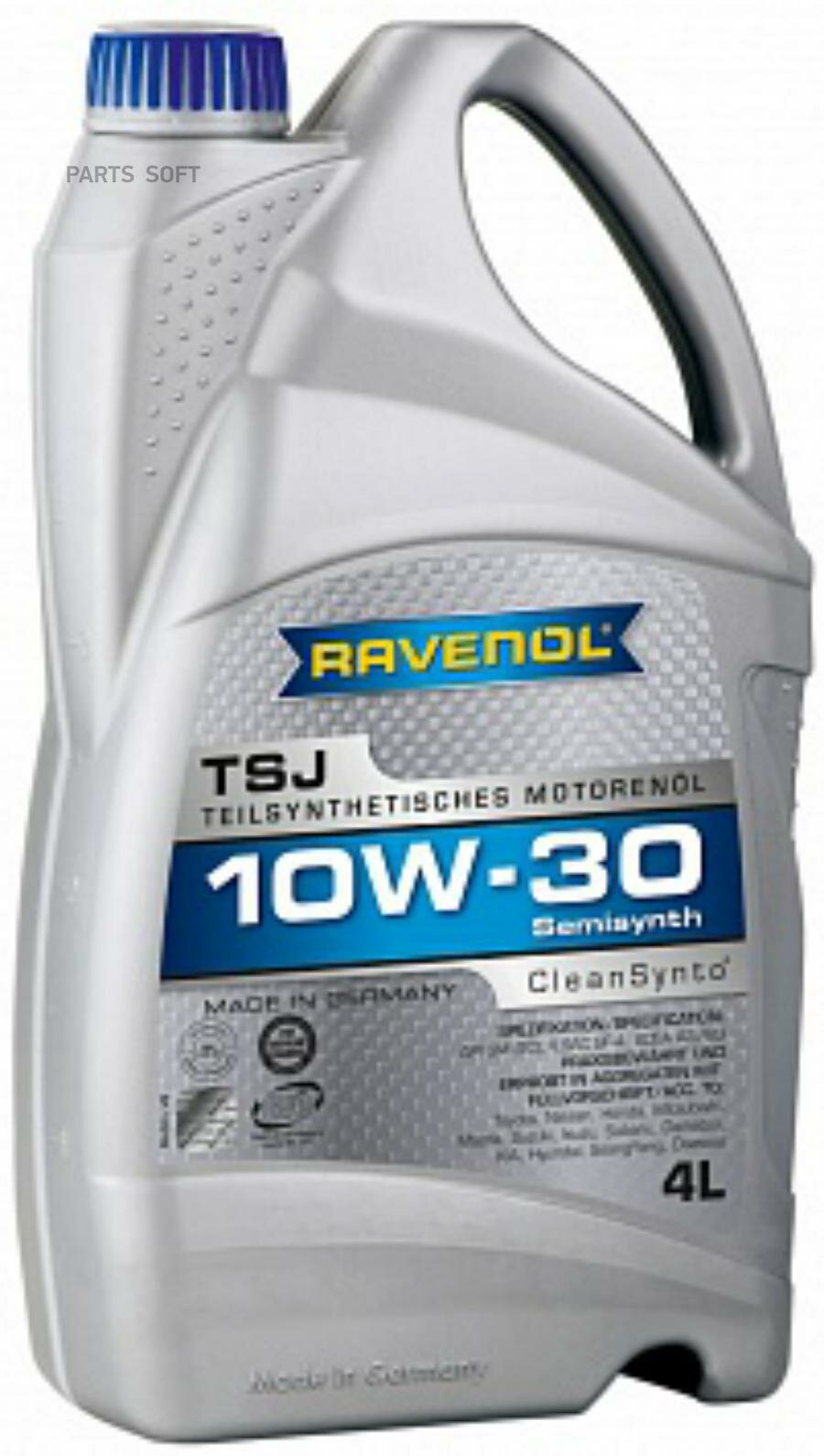 моторное масло ravenol tsj sae 10w-30 ( 4л) new