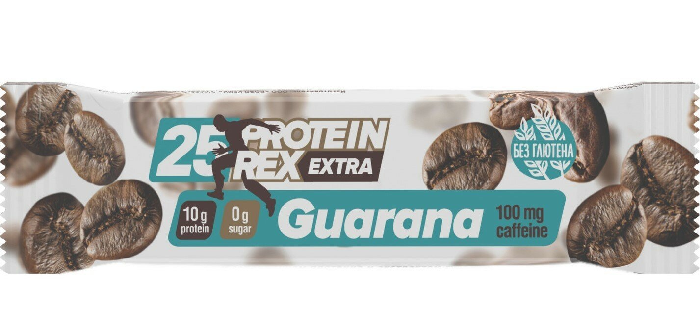 ProteinRex Протеиновый батончик EXTRA (25%) с экстрактом гуараны, 40 г (Мокко)