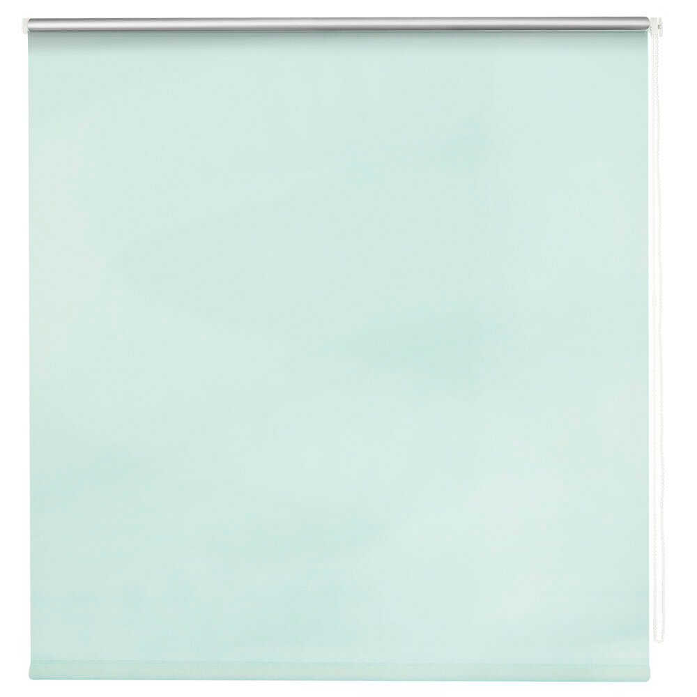 Рулонная штора Decofest Свежая мята, блэкаут, миниролл, 40 x 160 см