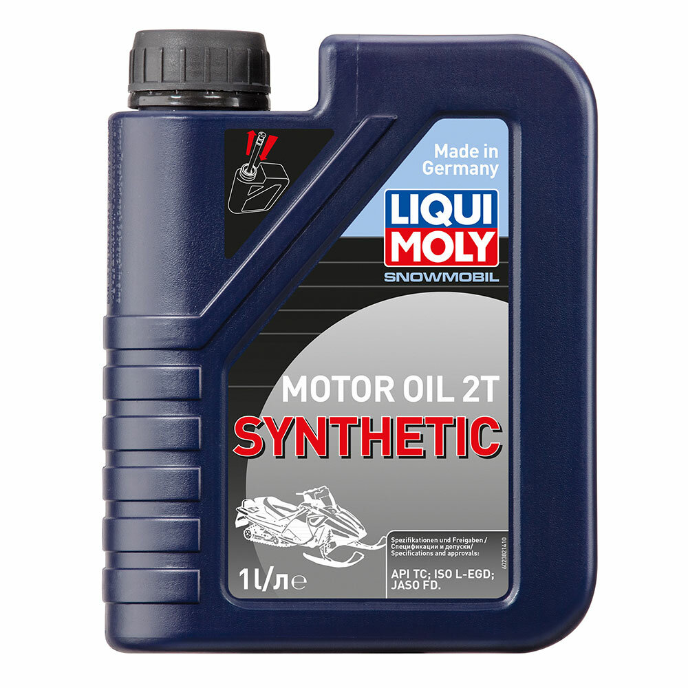 Синтетическое моторное масло LIQUI MOLY для снегоходов Snowmobil Motoroil 2T Synthetic, 1л. LM-2382